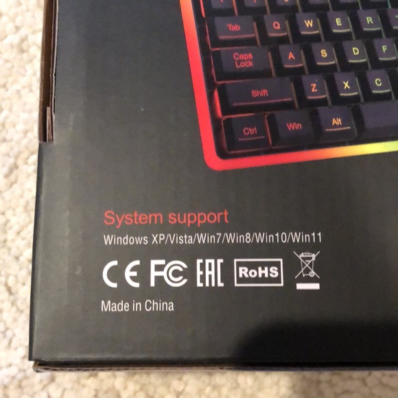 NWT unopened Redragon gaming essentials Keyboard/Mouse/Mousepad - Picture 10 of 16